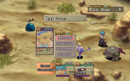 breath of fire iv combat screenshot