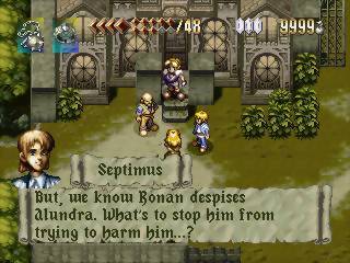 alundra dialogue gameplay on playstation 1 screenshot