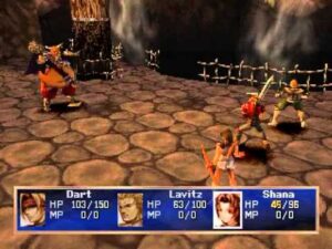 legend of dragoon ps1 combat gameplay screenshot