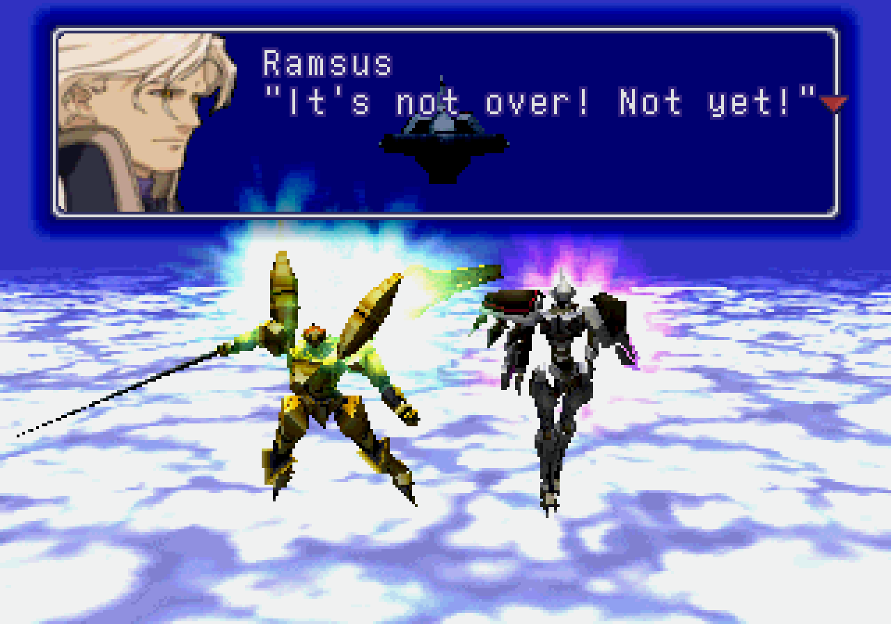 xenogears gears battle dialogue screenshot