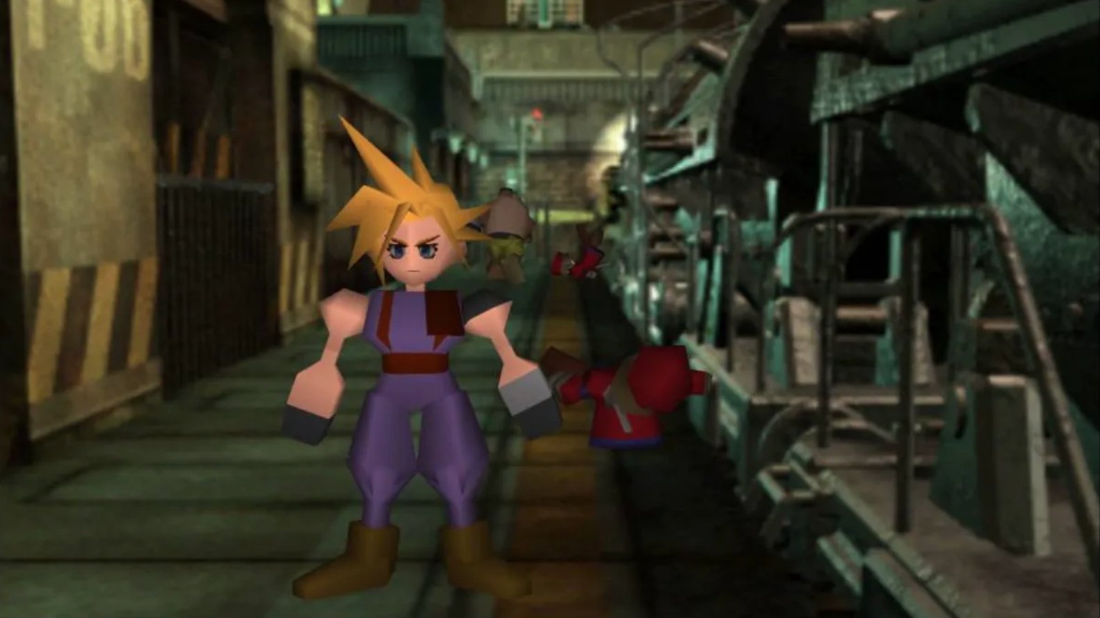 final fantasy vii cloud train station screenshot