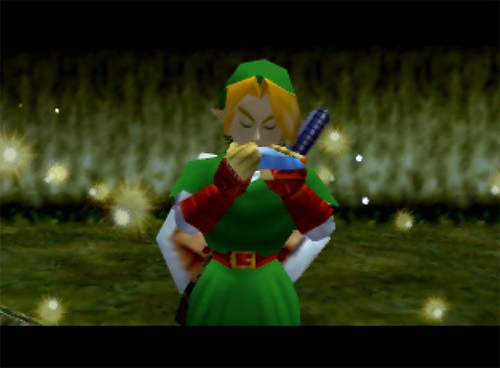 Link Plays Ocarina