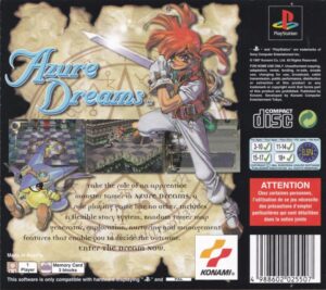 Azure Dreams back Cover