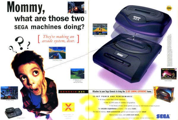 Sega Saturn article 32X promo