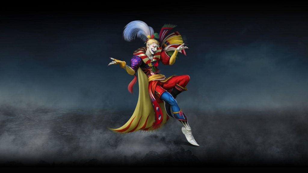 shows Kefka from Final Fantasy VI