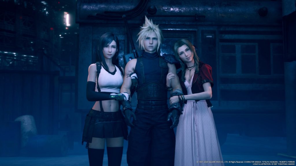 Cloud Tifa Aerith Final Fantasy VII Remake PlayStation 4 Square Enix