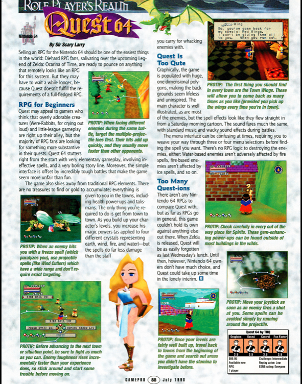 Quest 64 Gamepro review