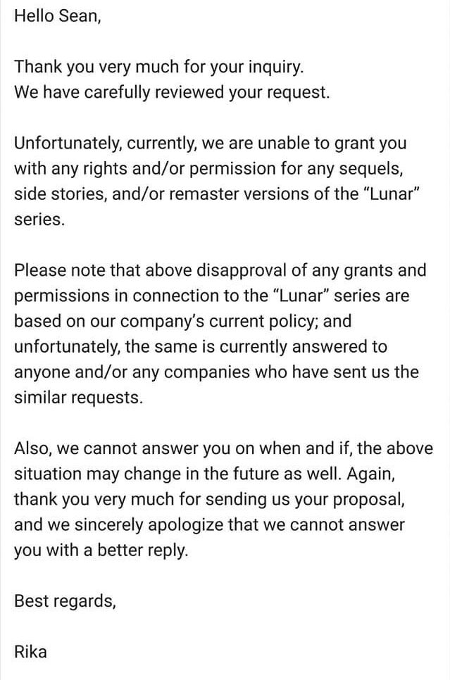 Lunar 3 response