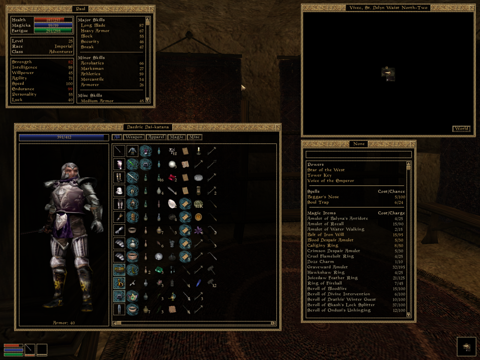 Morrowind Inventory