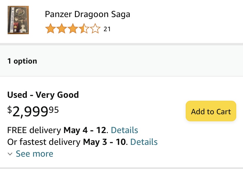 panzer dragoon saga precio