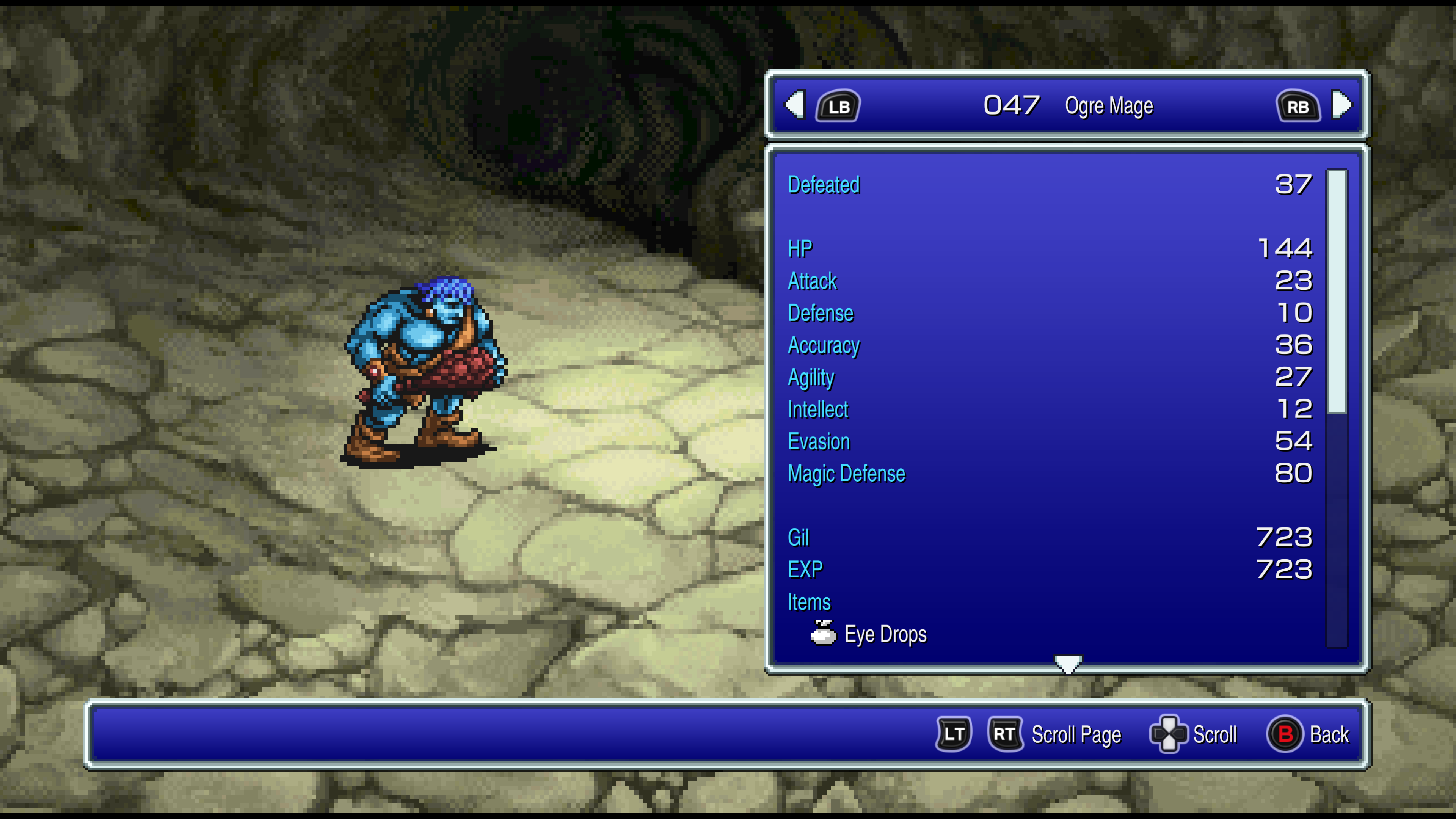 Bestiary in Final Fantasy Pixel Remaster