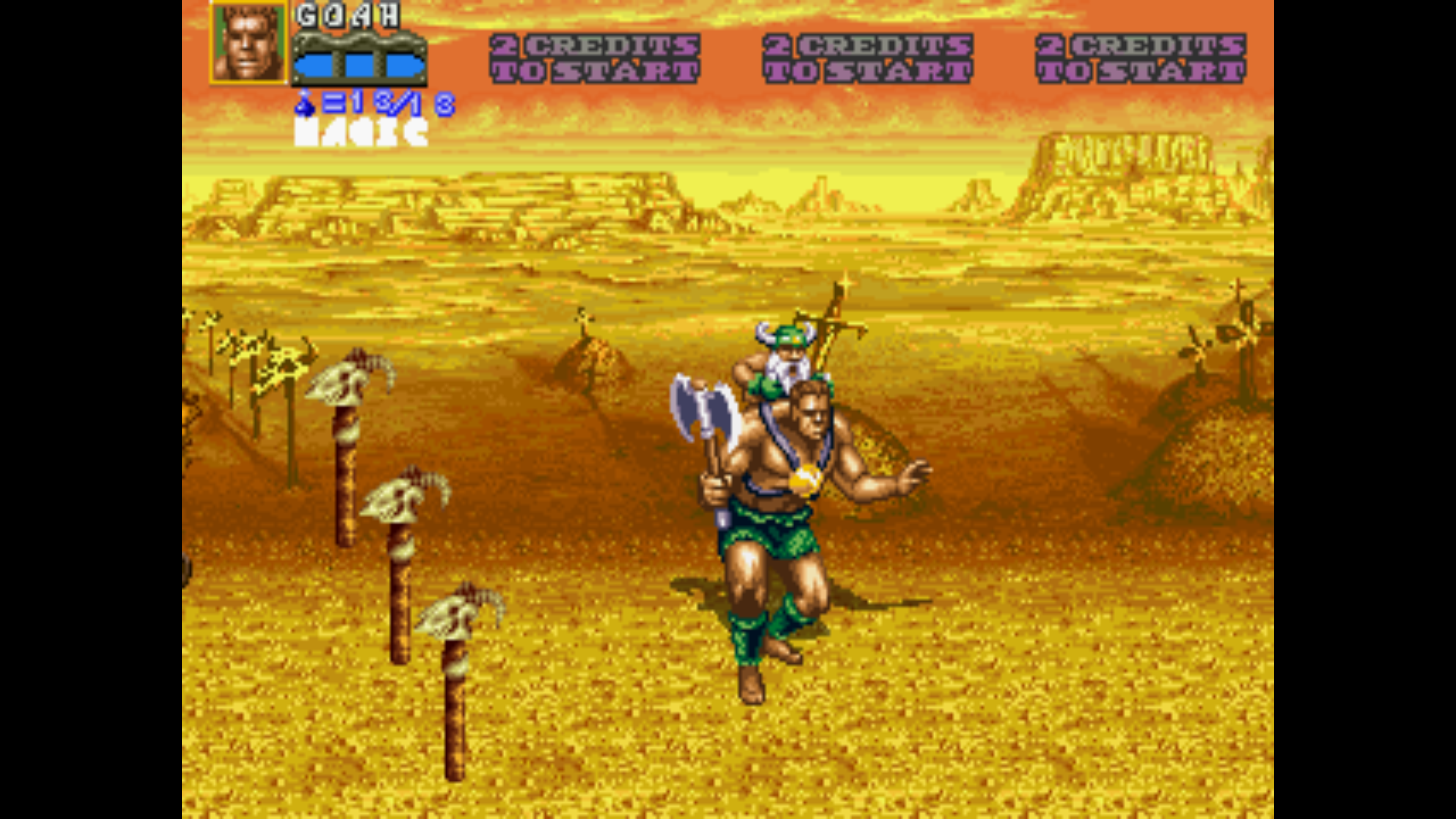 Scenery in Golden Axe is Incredible