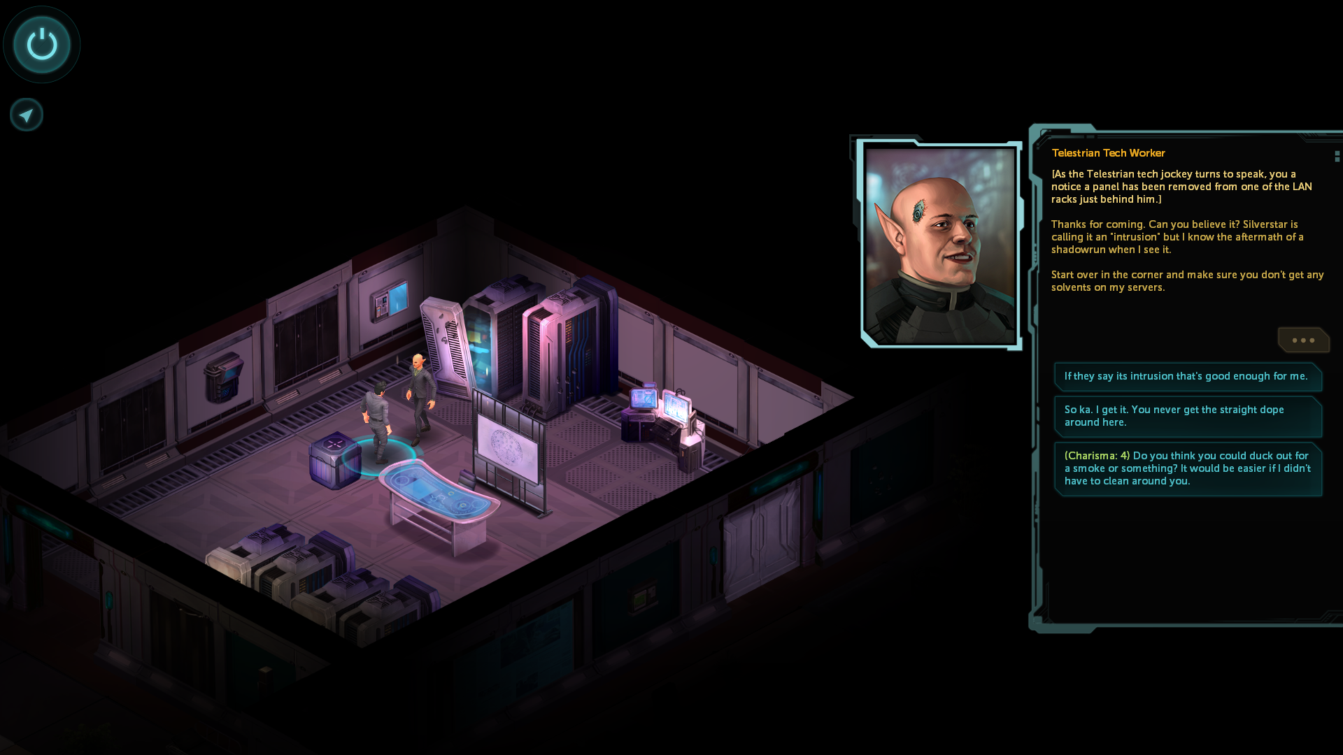 Shadowrun Returns Skill in Dialogue