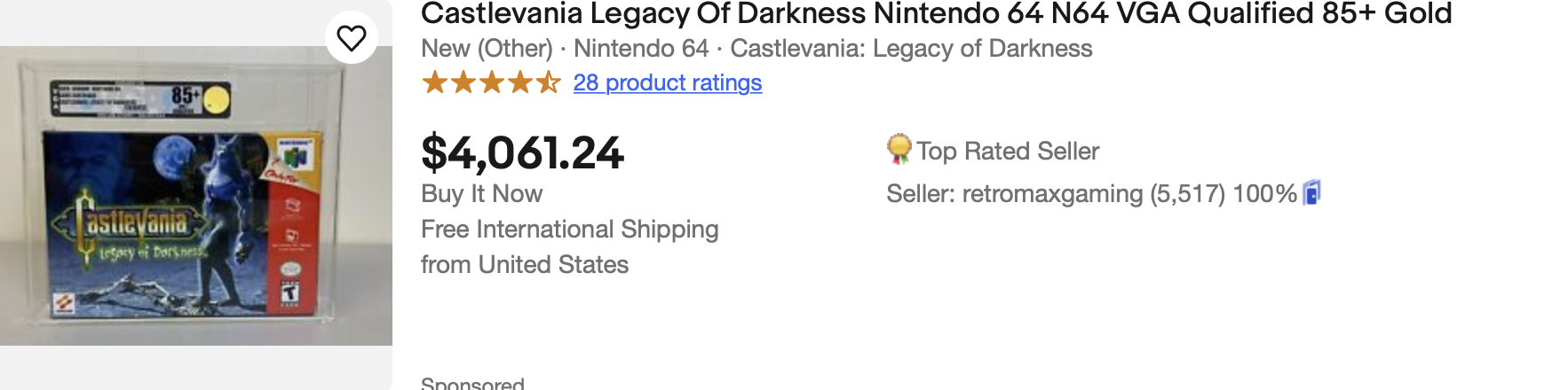 Castlevania Legacy of Darkness price