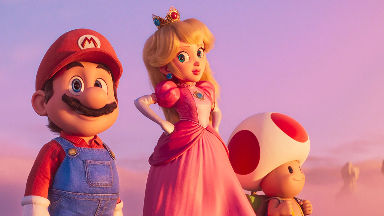 Super Mario and Peach 