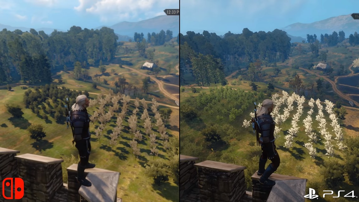 The Witcher 3 Switch vs PS4